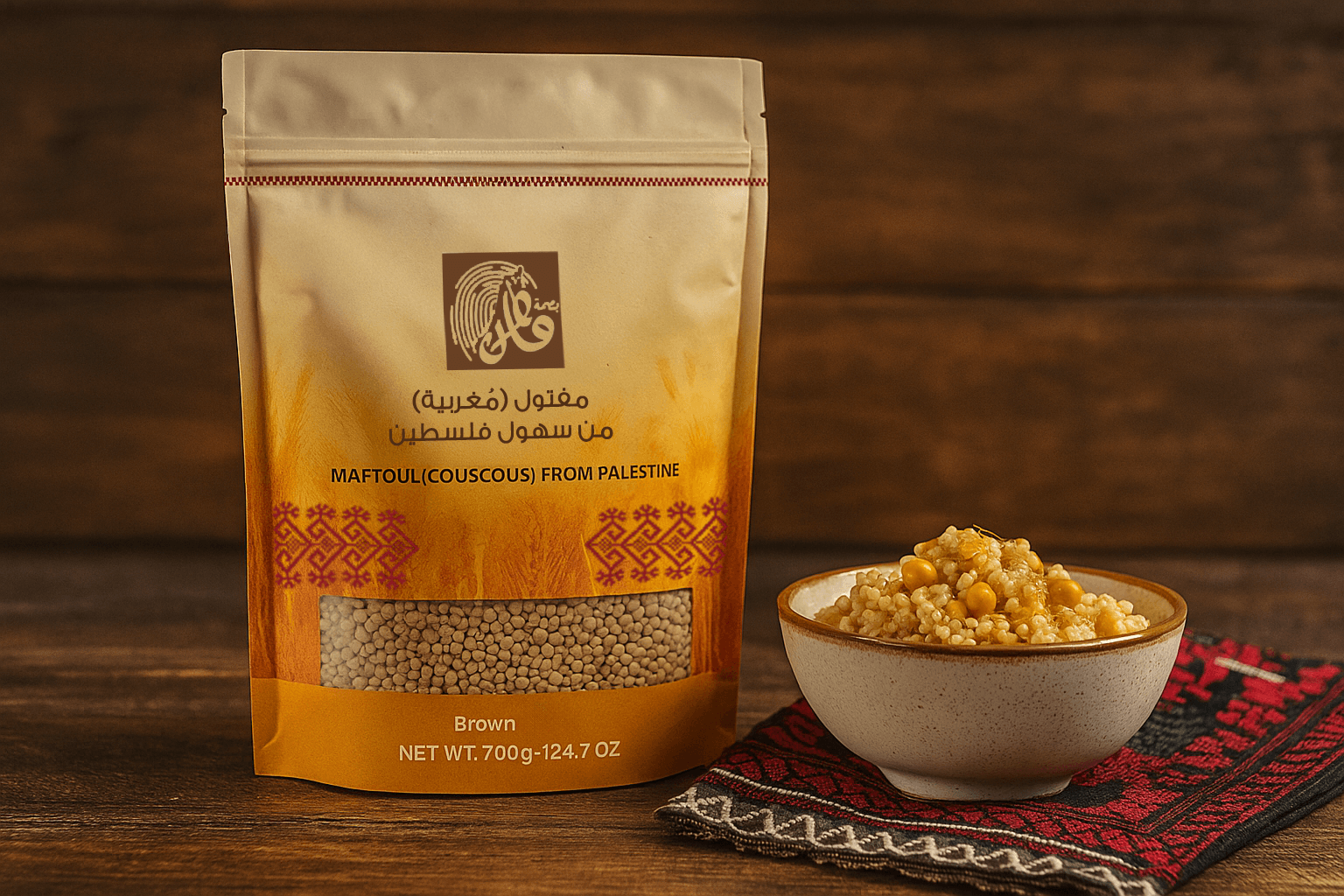 Palestinian Maftoul (Couscous) from the Plains of Palestine – 700g